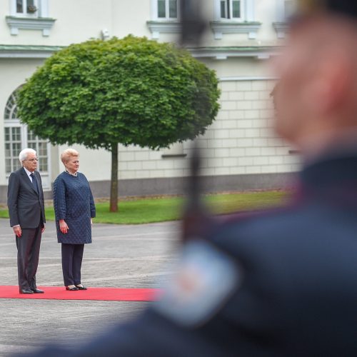 Lietuvoje vieši Italijos prezidentas  © R. Dačkaus / Prezidentūros nuotr.