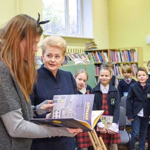 Prasidėjo akcija „Knygų Kalėdos“  © R. Dačkaus / Prezidentūros, BFL nuotr.