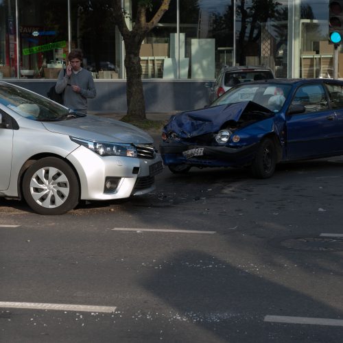 Avarija Savanorių pr.  © Akvilės Snarskienės nuotr.