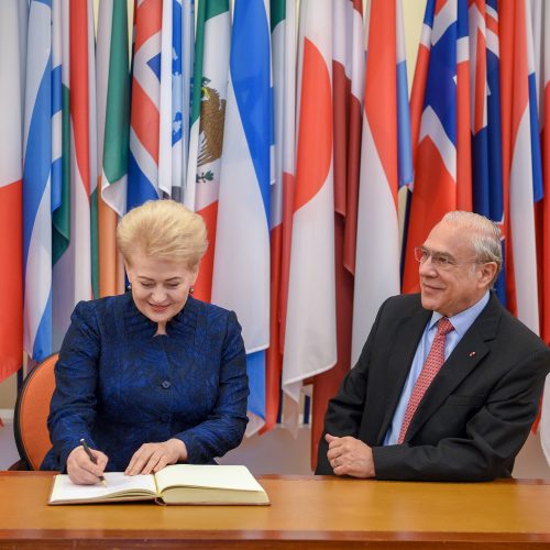 Derybos dėl Lietuvos narystės EBPO  © R. Dačkaus / Prezidentūros nuotr.