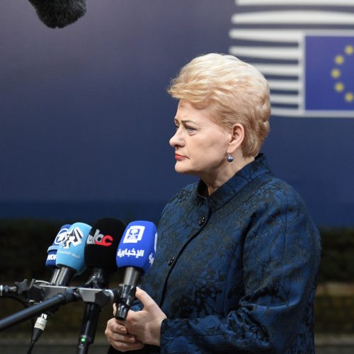 Prezidentė susitiko su ES vadovais  © R. Dačkaus / Prezidentūros nuotr.