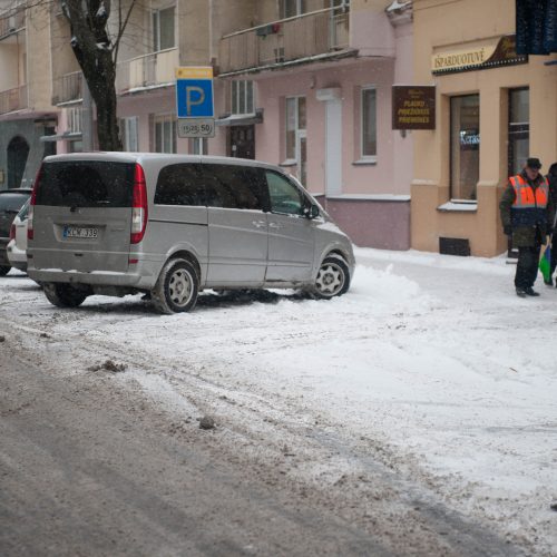 Gausus sniegas Kaune  © Akvilės Snarskienės nuotr.