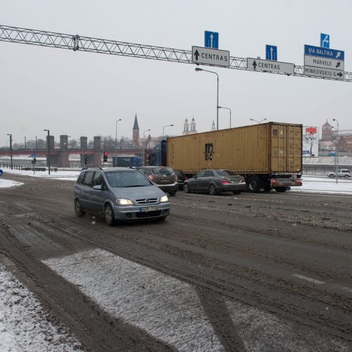 Gausus sniegas Kaune  © Akvilės Snarskienės nuotr.