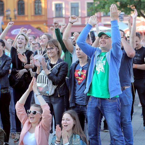 Kauniečiai stebi Eurolygos „bronzos“ mačą  © Evaldo Šemioto nuotr.