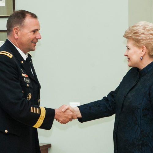 D. Grybauskaitė susitiko su JAV generolu leitenantu  © BFL nuotr.