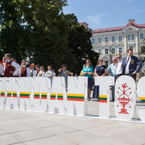 Dainų šventės spaudos konferencija  © K. Vanago / BFL nuotr.