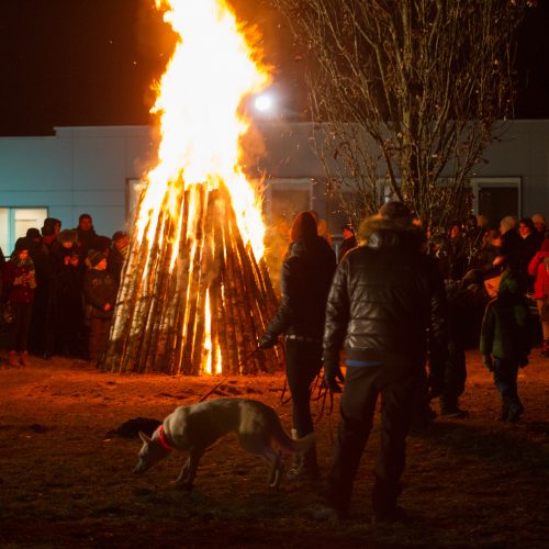 Vilniuje suliepsnojo atminimo laužai  © V. Skaraičio(BFL), M. Morkevičiaus (ELTA)  nuotr.