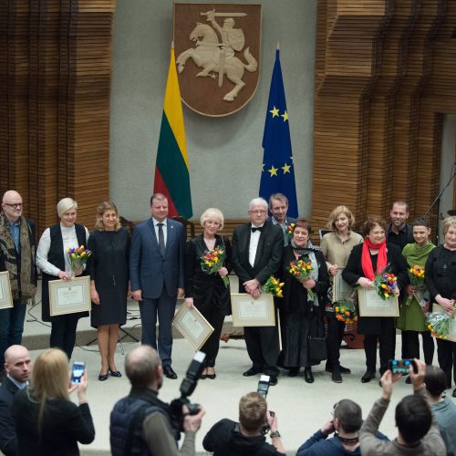 Vyriausybėje įteiktos kultūros ir meno premijos  © V. Skaraičio/ BFL nuotr.