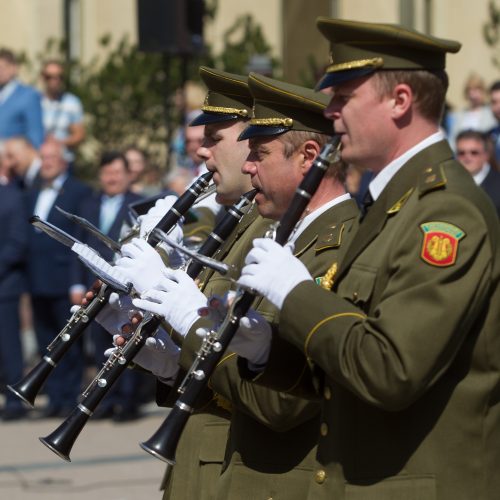 Iškilminga vėliavų pakėlimo ceremonija  © V. Skaraičio / BFL nuotr.