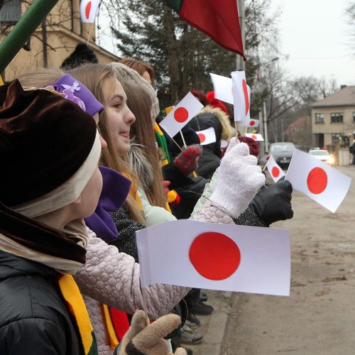 Japonijos premjero Šinzo Abės vizitas Kaune  © Evaldo Šemioto nuotr.