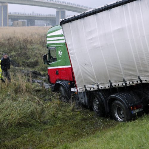 Avarija Jakų žiede  © Vytauto Petriko nuotr.