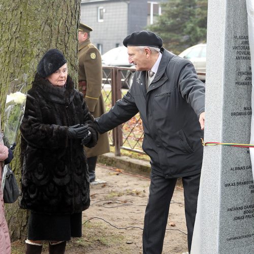 Memorialo žuvusiems karininkams atidengimas  © Evaldo Šemioto nuotr.