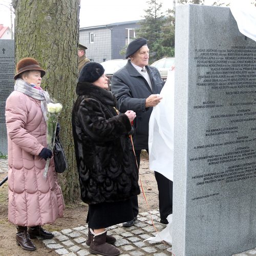 Memorialo žuvusiems karininkams atidengimas  © Evaldo Šemioto nuotr.