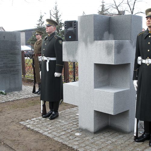 Memorialo žuvusiems karininkams atidengimas  © Evaldo Šemioto nuotr.