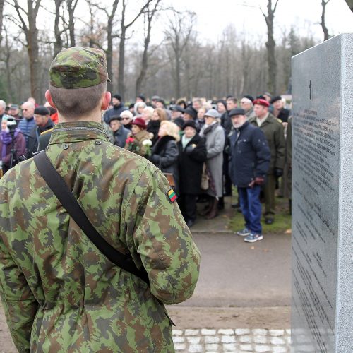 Memorialo žuvusiems karininkams atidengimas  © Evaldo Šemioto nuotr.