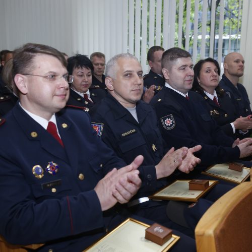 Apdovanoti geriausi šalies ugniagesiai gelbėtojai  © Mariaus Morkevičiaus (ELTA) nuotr.