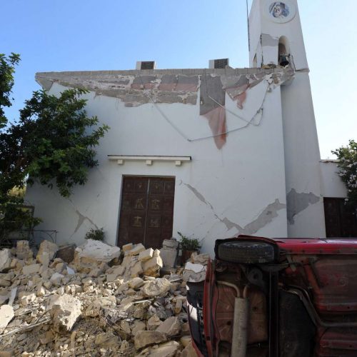 Italiją supurtė naujas žemės drebėjimas  © Scanpix nuotr.