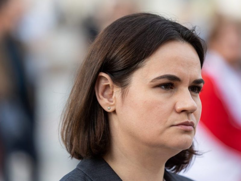 Baltarusijos opozicijos lyderė ragina šalį nutraukti ryšius su Rusija