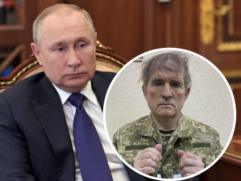 Rusija svarstys galimybę „Azovo“ pulko karius iškeisti į V. Medvedčuką