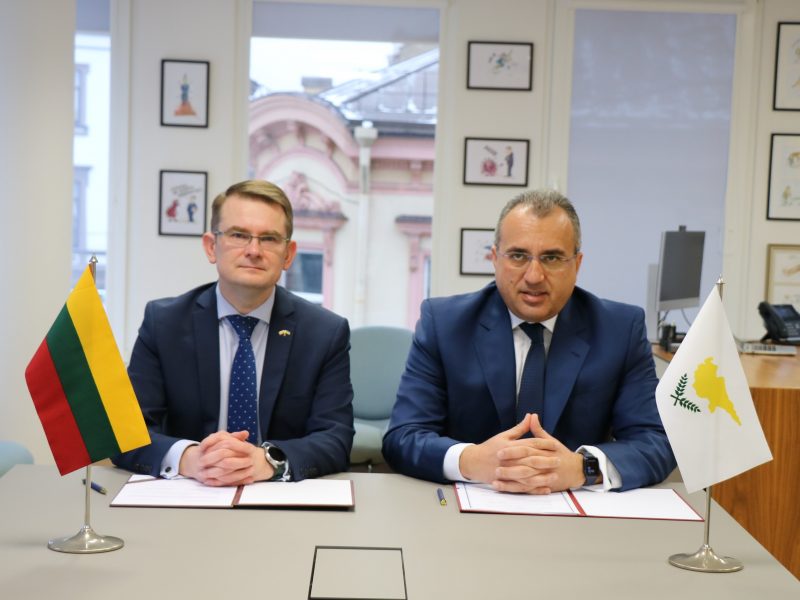 Lietuva ir Kipras įtvirtino bendradarbiavimą sveikatos priežiūros srityje