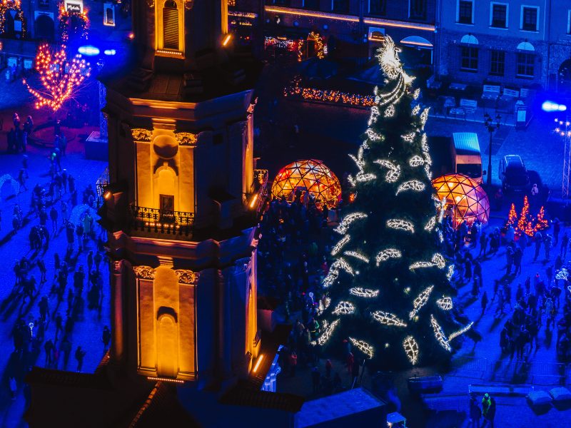 Įspūdingos akimirkos: prisiminkime Kauno kalėdinės eglės įžiebimą