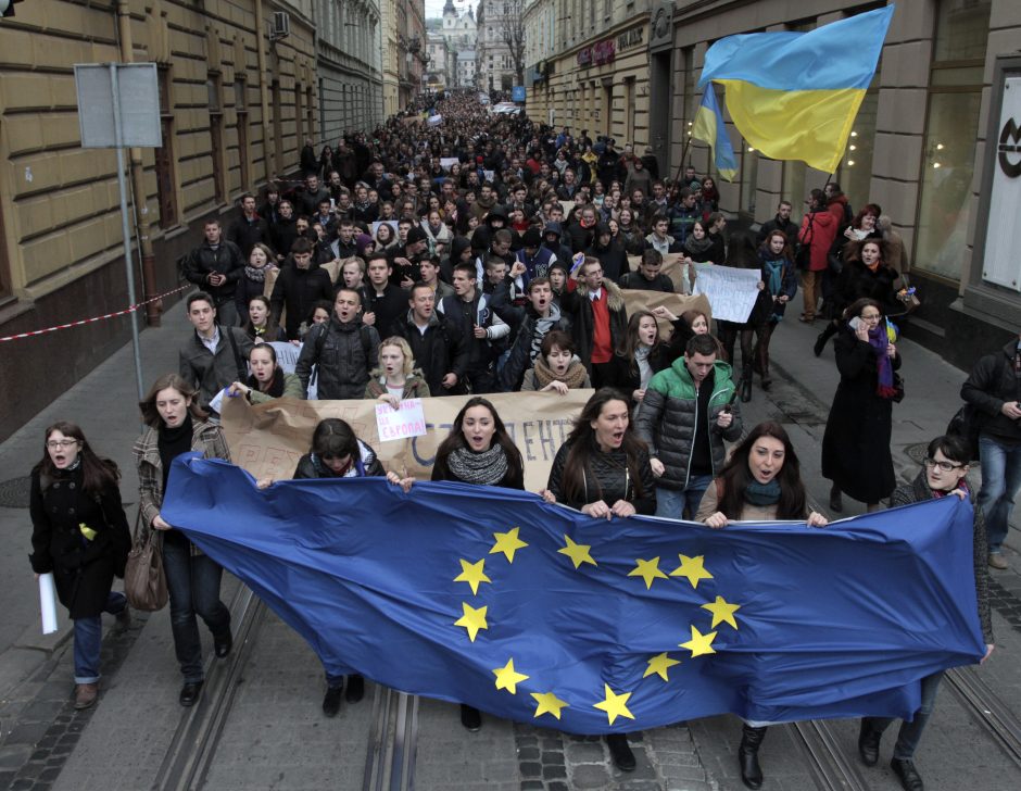 Ukrainos opozicija ragina surengti visuotinį streiką