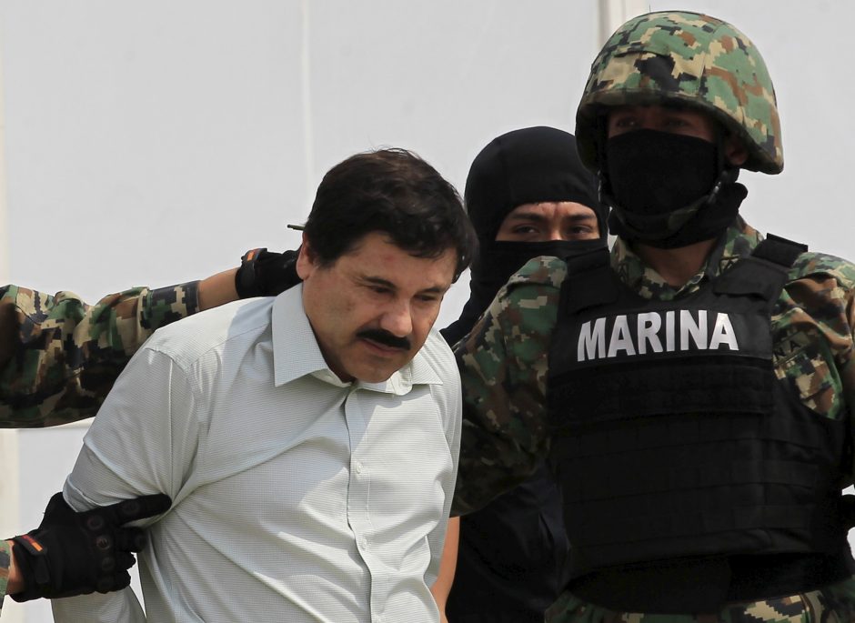Meksikoje suimtas iš kalėjimo pabėgusio narkotikų barono svainis