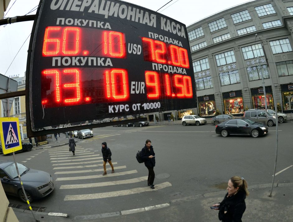 „Deutsche Bank“: Rusijos krizė dvylikai bankų gali atsieiti 9,3 mlrd. JAV dolerių