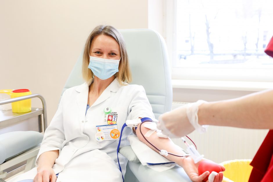 24 kartus kraujo paaukojusi Kauno klinikų gydytoja: donorystė – ryšio tarp žmonių išraiška
