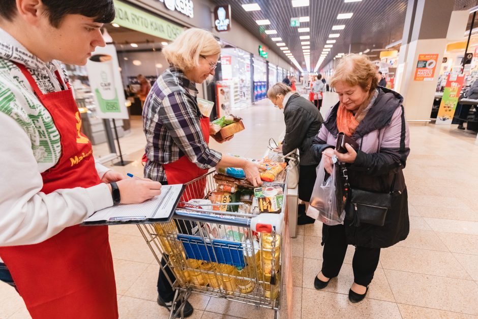 „Maisto banko“ akcijoje Kaune dosniausi buvo senjorai