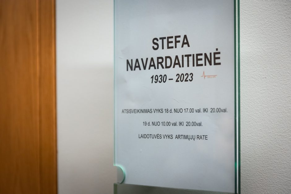 Kaune – atsisveikinimas su S. Navardaitiene