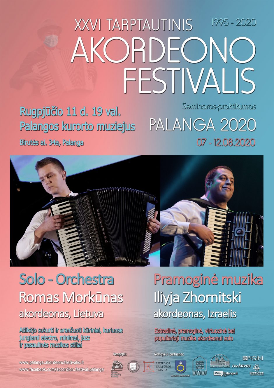 Rūgpjūtis Palangoje gausus renginių: pristatomas Tarptautinis akordeono festivalis