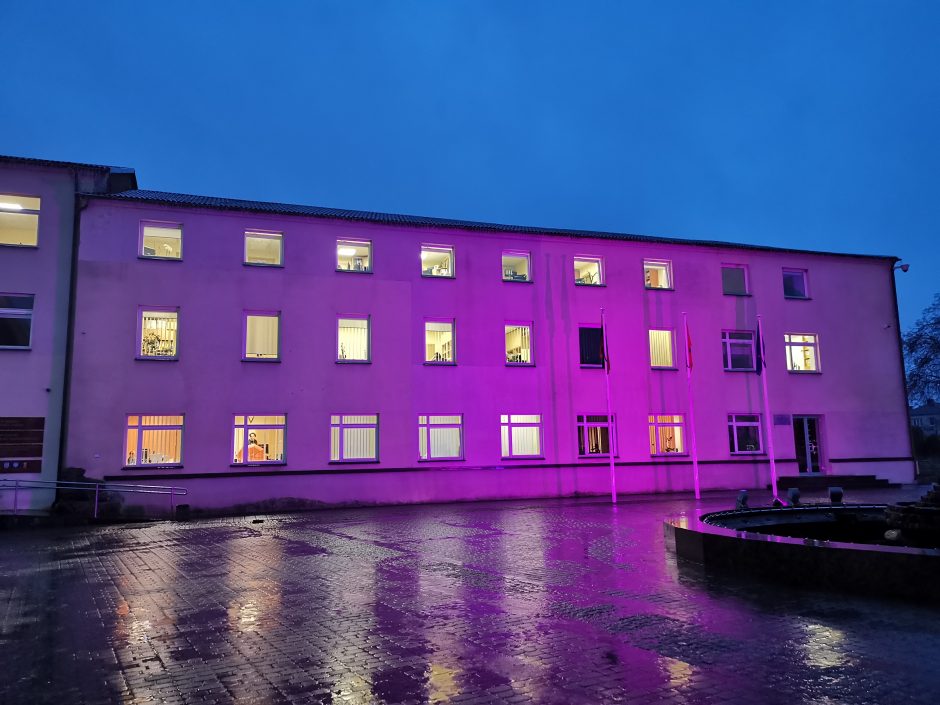 Klaipėdos rajono savivaldybė prisideda prie akcijos: nušvis purpurine spalva