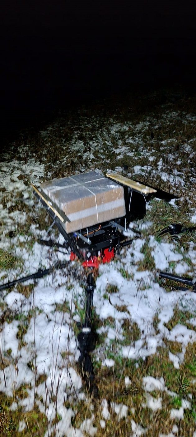 Druskininkų pasieniečiai nutupdė iš Baltarusijos kontrabandą įskraidinusį droną