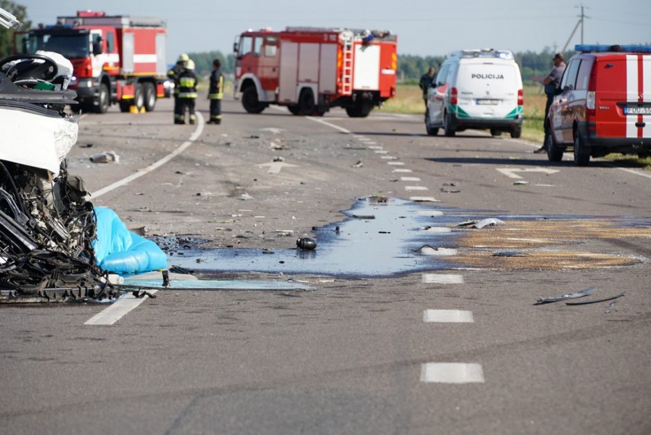 Žiauri avarija kelyje „Via Baltica“: žuvo vyras, sužalotas 10-metis vaikas