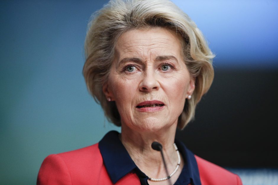 U. von der Leyen: V. Putinui Ukrainoje nepavyko pasiekti nė vieno tikslo