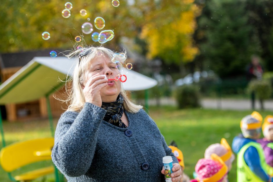 Šilainių darželinukai Mokytojų dieną siekė rekordo