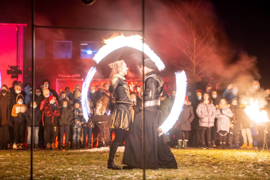 Kauno rajono gyventojus stebino įspūdingi šou trijose skirtingose vietovėse