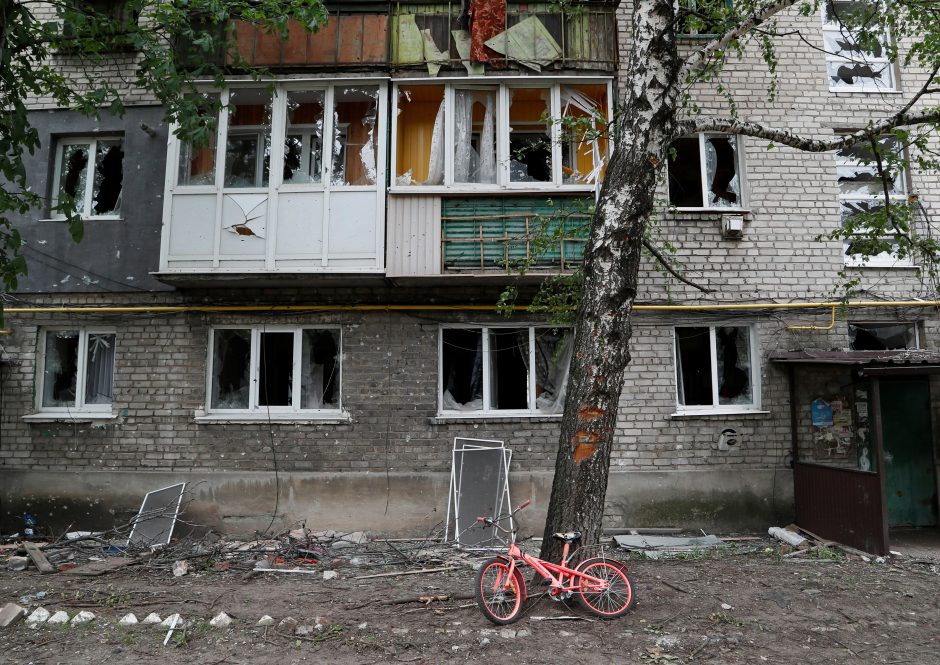 Per Rusijos smūgį karinei bazei Vidurio Ukrainoje žuvo apie dešimt žmonių