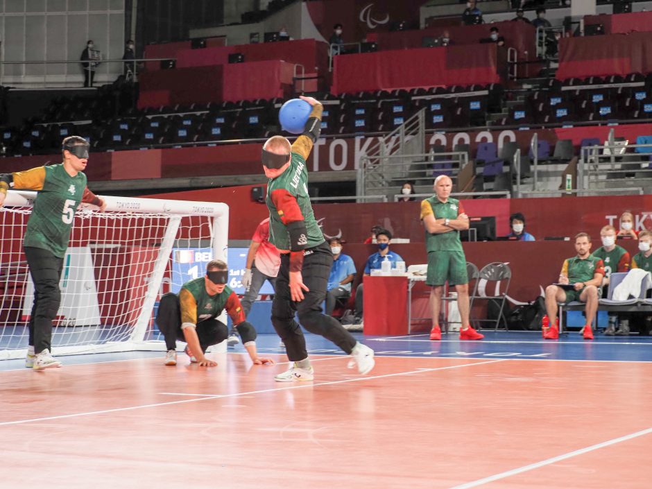 Paralimpinėse žaidynėse lietuviai riedulininkai įsižaidė – rungtyniaus pusfinalyje