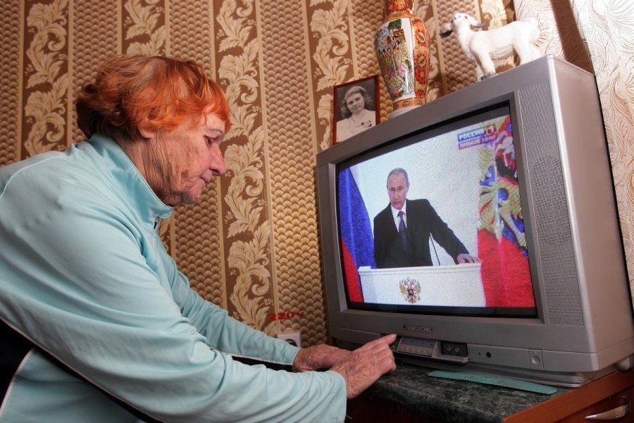 Uždraustas Rusijos televizijos kanalas pradėjo transliuoti iš užsienio