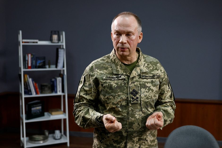 Ukrainos kariuomenės vadas: padėtis fronte yra sudėtinga