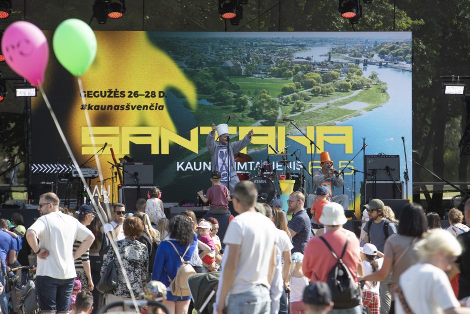Kauno gimtadienio svečiai sekmadienį mėgavosi švente didžiųjų Lietuvos upių santakoje