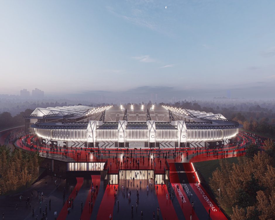 Vilniaus valdžia uždegė žalią šviesą nacionalinio stadiono statybų sutarčiai
