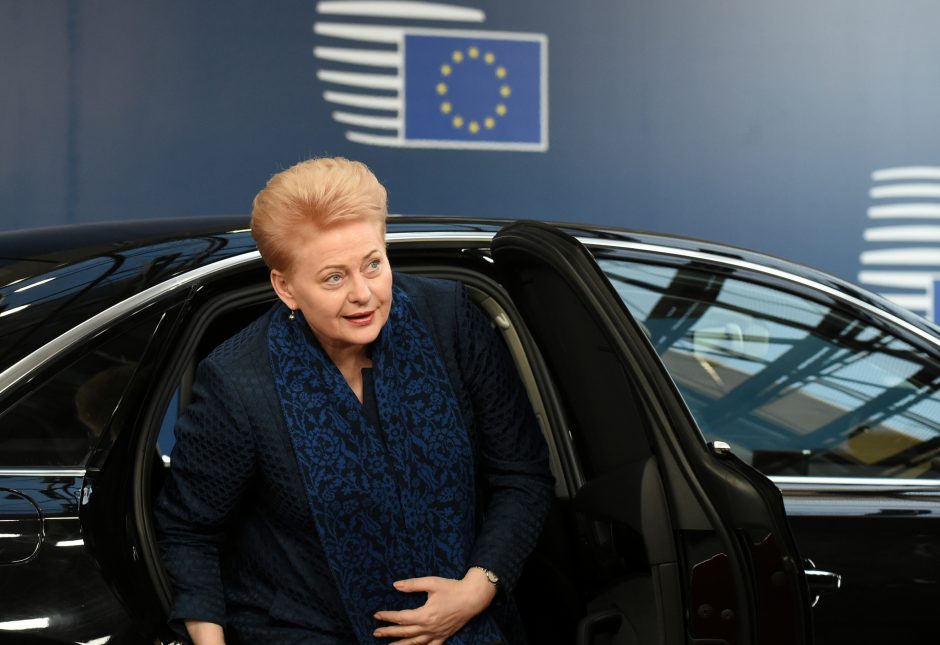 D. Grybauskaitė įsitikinusi, kad ES nukels „Brexito“ terminą
