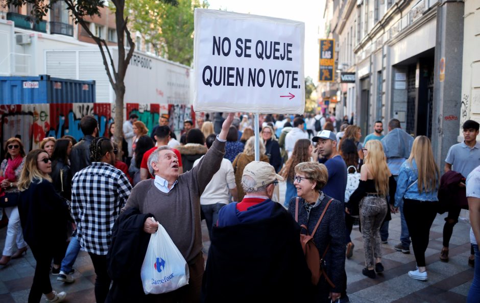 Rinkimai Ispanijoje: per pusketvirtų metų trečiąkart renka parlamentą