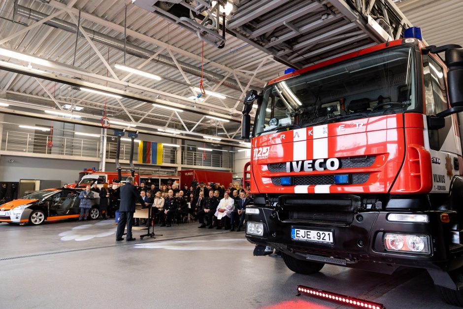 Rekonstruotas Vilniaus priešgaisrinės gelbėjimo valdybos pastatas