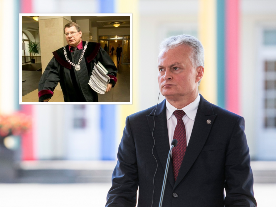Prezidentas, Teisėjų taryba imasi sprendimų dėl korupcija įtariamo teisėjo