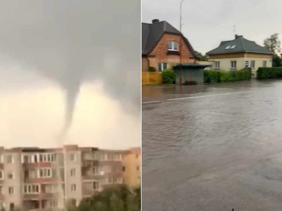 Per liūtį šiauliečiai persigando – ar čia tornadas?