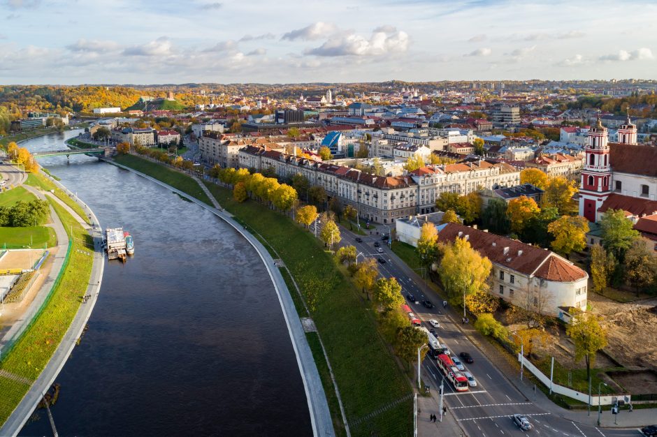 Tobulins Neries krantinės projektą – bus išsaugota daugiau medžių